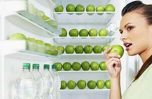 grüne Äpfel und Wasser zur Gewichtsreduktion um 10 kg pro Monat