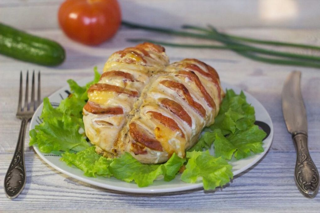 Hähnchenbrust auf einer Proteindiät