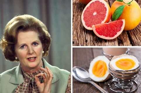 Margaret Thatcher und die Maggi-Diät-Lebensmittel